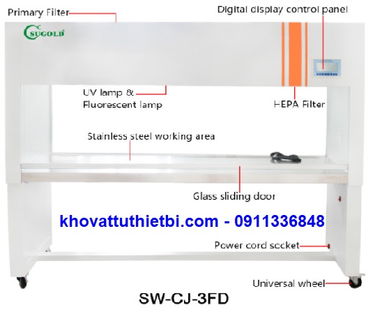 Tủ cấy vi sinh Sugold SW-CJ-3FD